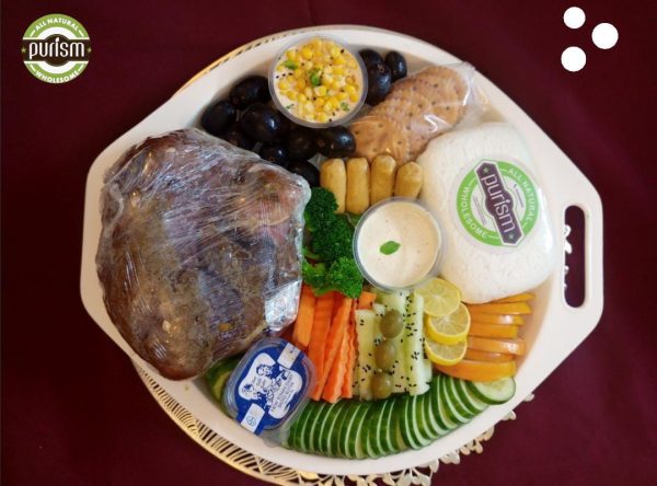 Cheese and hunter Salad Platter